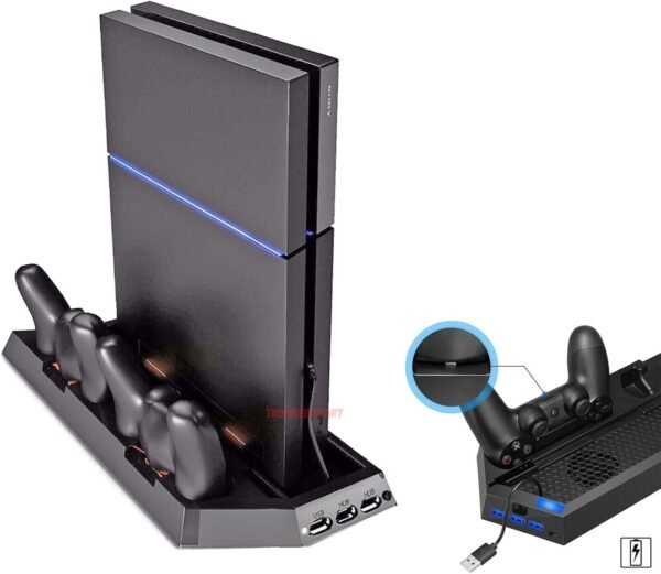 PS4 Controller Charging Docks & 3 USB Hub Ports - Image 5