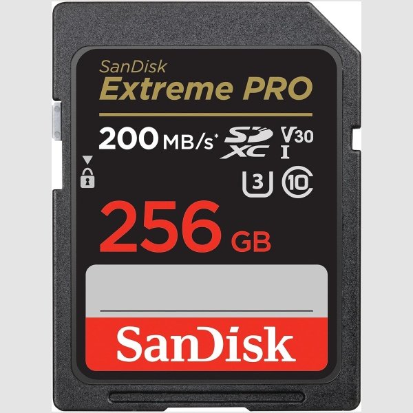 SanDisk 256GB Extreme PRO SDXC 200 M/s