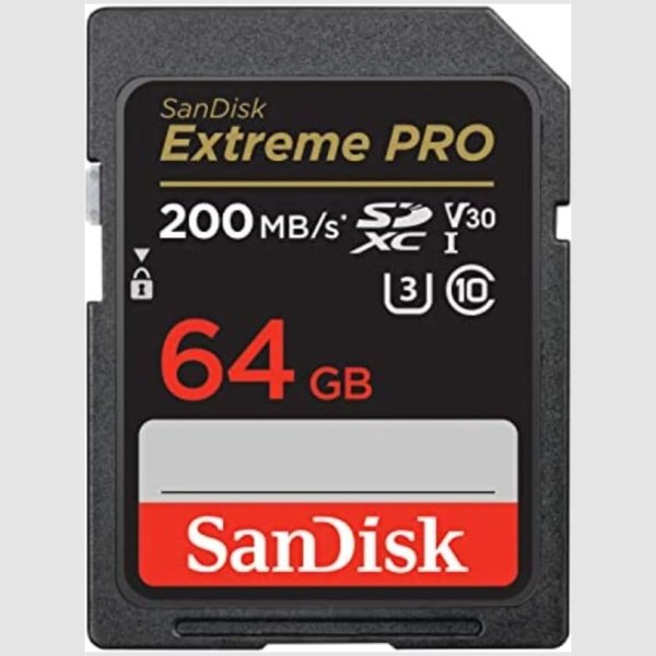 SanDisk 64GB Extreme PRO SDXC 200 M/S